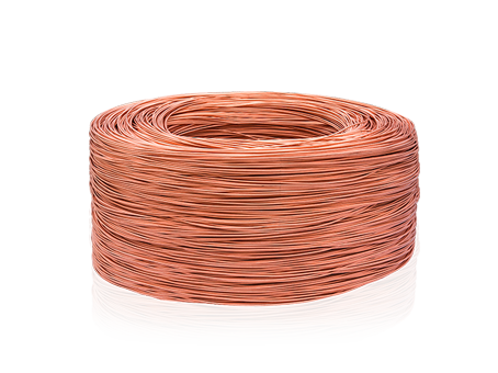 Copper wire for electrical purposes