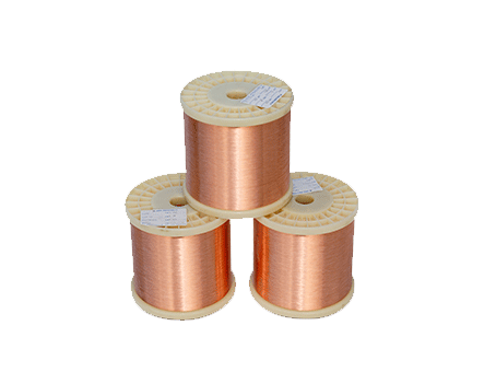 Round copper wire for electrical purposes